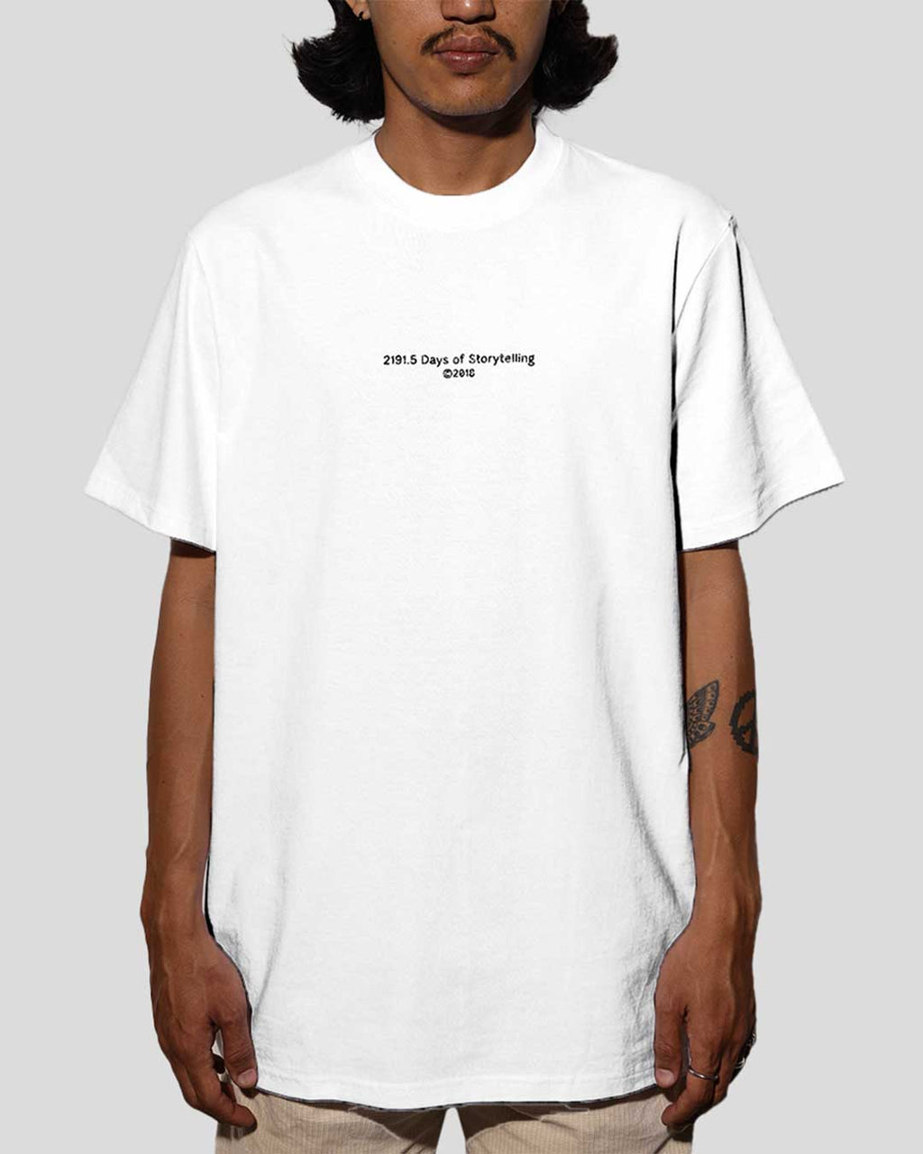6 Years of Talk Graphic T-Shirt - White