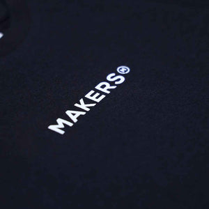 MAKERS Logo Print T-Shirt (Black)