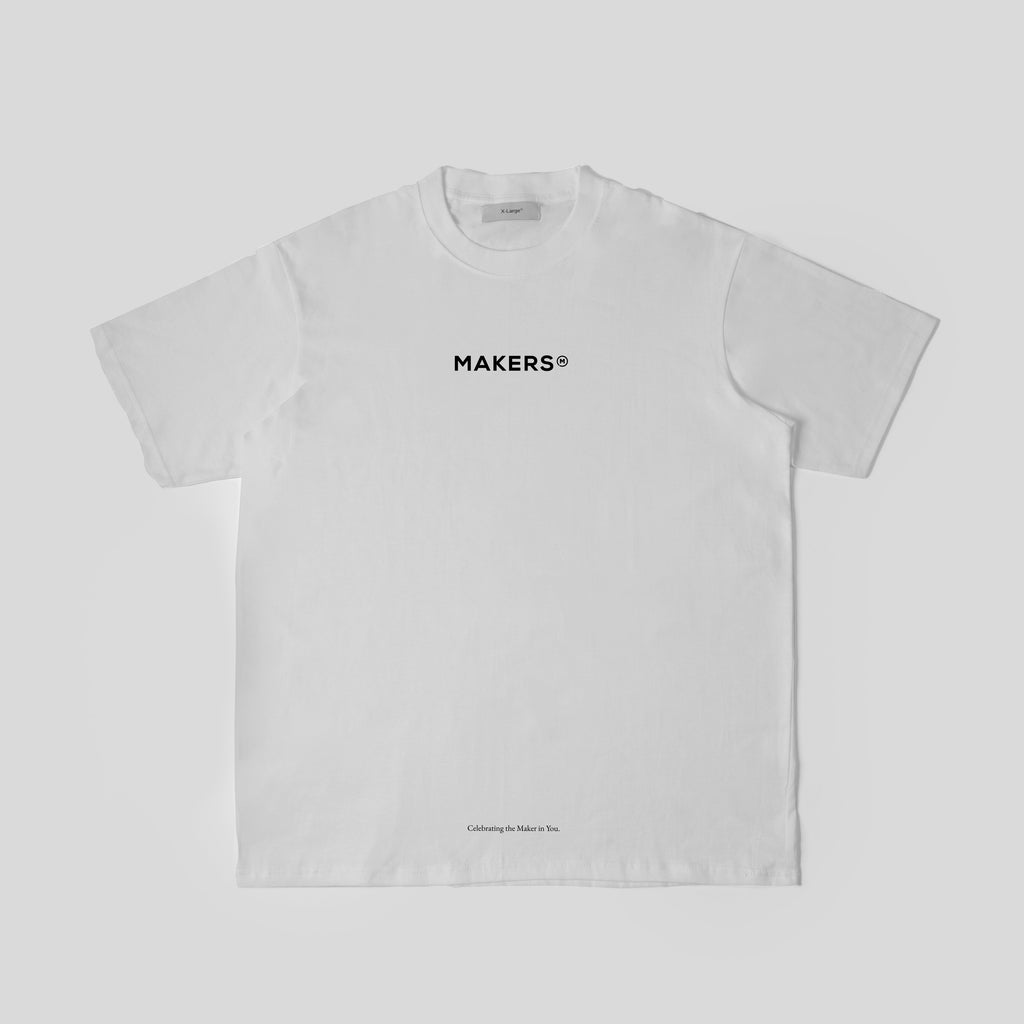 MAKERS Logo Print T-Shirt (Gray)