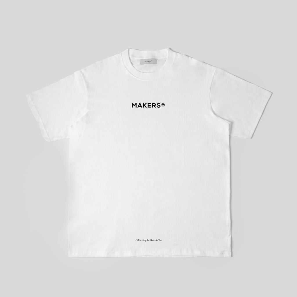 MAKERS Logo Print T-Shirt (White)